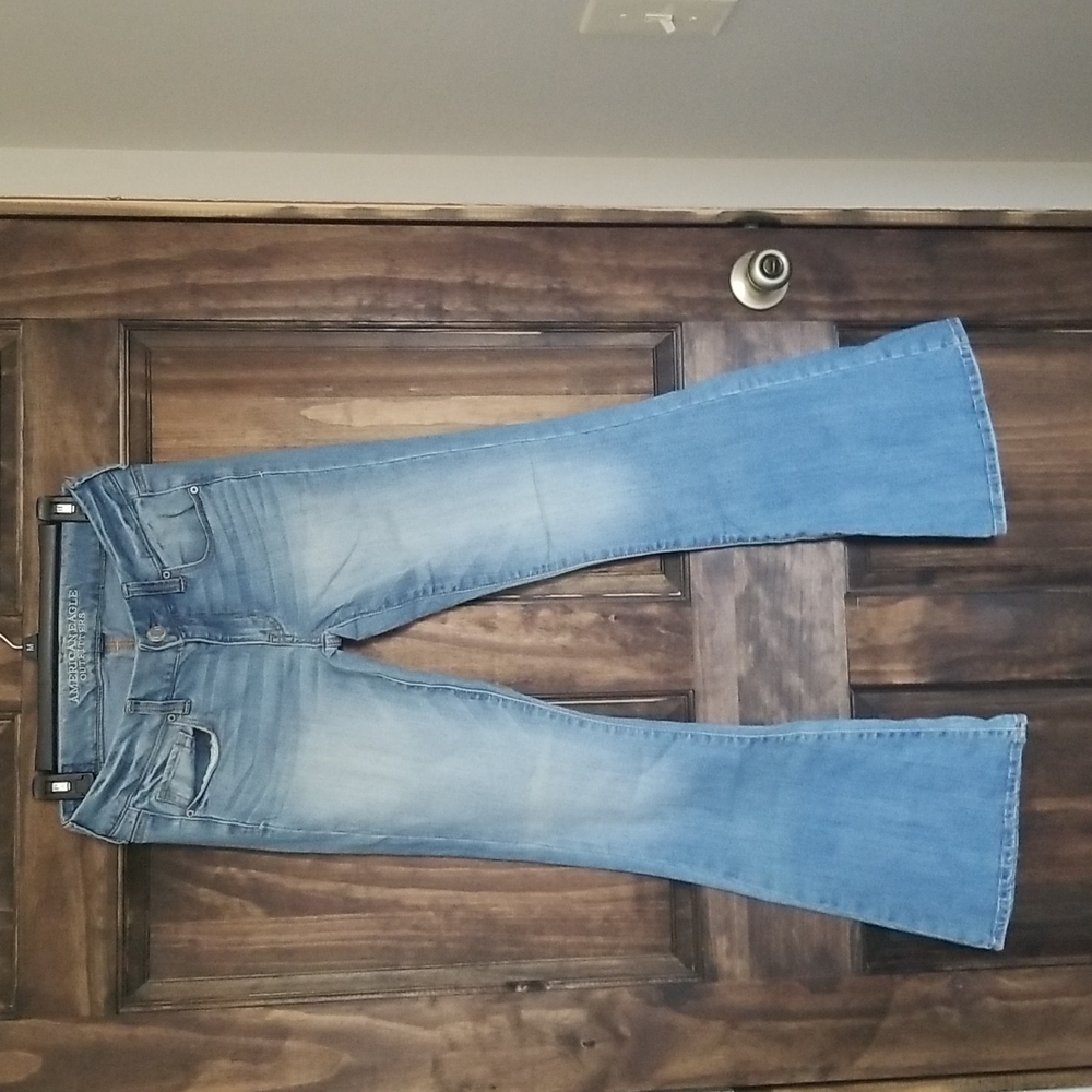 American Eagle Boho flare jeans women's Size 4